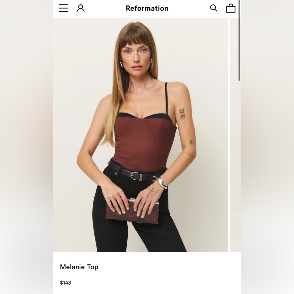 NWT Reformation Women's Melanie Top